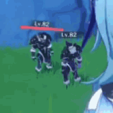 a close up of a person in a video game with lv.82 on the screen