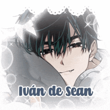 a picture of a boy with the name ivan de sean written below him