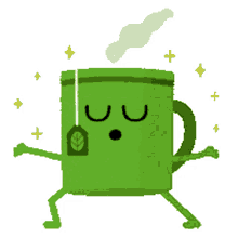 tea sleepy hot exercise mug