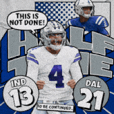 Dallas Cowboys (21) Vs. Indianapolis Colts (13) Half-time Break GIF - Nfl National Football League Football League GIFs