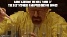 a man with glasses and a beard is making some of the best covers and parodies of songs