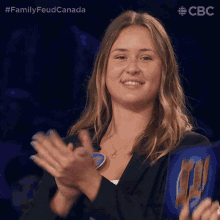 Clapping Hands Maddie GIF - Clapping Hands Maddie Family Feud Canada GIFs