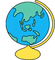 Globe World Sticker - Globe World Earth Stickers