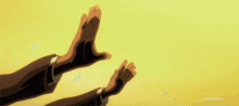 a cartoon of a man 's fist with the words adult swim written below it