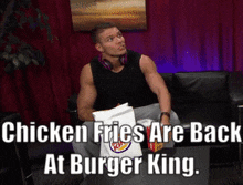 Tyson Kidd Chicken Fries GIF - Tyson Kidd Chicken Fries Burger King GIFs