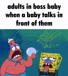Spongebob Meme Spongebob Boss Baby GIF - Spongebob Meme Spongebob Boss Baby Boss Baby Spongebob Meme GIFs
