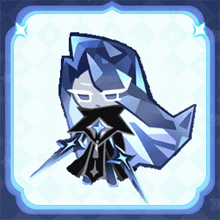 a cartoon character with long blue hair and a star on her head