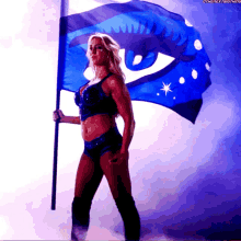 charlotte flair flag wwe battleground wrestling