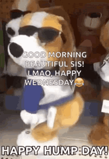 Stuffed Toy Dog GIF - Stuffed Toy Dog Good Morning Beautiful Sis GIFs
