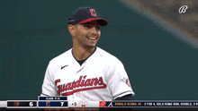 Andres Gimenez Cleveland Guardians GIF - Andres Gimenez Cleveland Guardians Smile GIFs