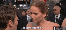 Fooood GIF - Jennifer Lawrence Oscars Is There Food Here GIFs