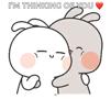 Anh Thien Be Heo Chuppy Bunny GIF - Anh Thien Be Heo Chuppy Bunny Hug GIFs