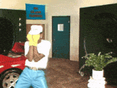 a man dancing in front of a sign that says no class tapping