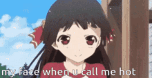 My Face When You Call Me Hot Anime GIF - My Face When You Call Me Hot Anime GIFs