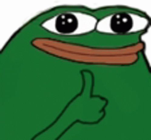 Pepe Thumbs Up Sticker - Pepe Thumbs Up Happy - Discover & Share GIFs