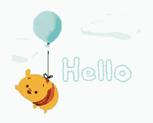 hello winnie the pooh flying balloon