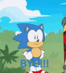 Sonic The Hedgehog Bye GIF - Sonic The Hedgehog Bye Sonic Mania GIFs