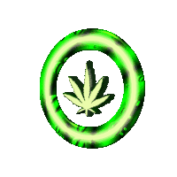 Weed Spinning Marijuana Sticker