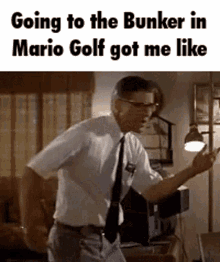 George Mcfly Mario GIF - George Mcfly Mario Golf GIFs