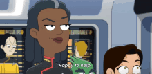 Happy To Help Captain Freeman GIF - Happy To Help Captain Freeman Star Trek Lower Decks GIFs