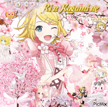 a picture of a girl with the name rin kagamie