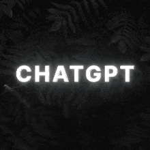 a black background with yellow letters that spell out chatgpit