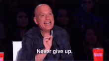 Never Give Up. GIF - Never Give Up Howie Mandel Agt GIFs