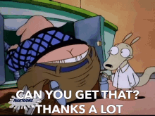 Can You Get That Thanks A Lot GIF - Can You Get That Thanks A Lot Rockos Modern Life GIFs