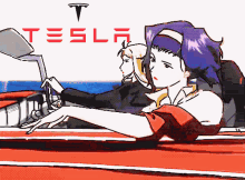 Tesla Nio Alfen Electric Vehicle Anime Tesla GIF - Tesla Nio Alfen Electric Vehicle Anime Alfen Electric Vehicle GIFs
