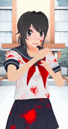 Bloody Ayano GIF