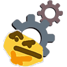 think gears emoji thinking