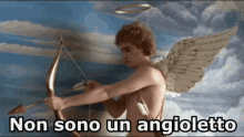 Angioletto Cupido Cherubino Amorino Vaffanculo Dito Medio Apparenza GIF - Little Angel Cupid Cherub GIFs