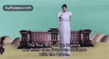 The First Miss.India: Pramila.Her Films Even Found An Audiencewith The Queen..Gif GIF - The First Miss.India: Pramila.Her Films Even Found An Audiencewith The Queen. This Is-really-interesting Hindi GIFs