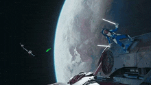 Ahsoka Space Fight GIF - Ahsoka Space Fight Star Wars GIFs