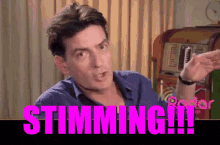 Stimming Charlie Sheen GIF - Stimming Charlie Sheen Vivi Vivers GIFs