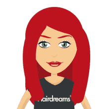 hairdreams shaking head red hair red head