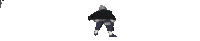 a man is standing in front of a screen that says ' a ' on it