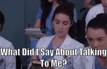Greys Anatomy Jules Millin GIF - Greys Anatomy Jules Millin What Did I Say About Talking To Me GIFs