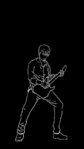 a poster of a man playing a guitar with the words nineteen reborn below him