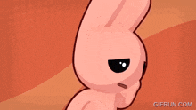 a cartoon of a rabbit with the website gifrun.com in the bottom right corner