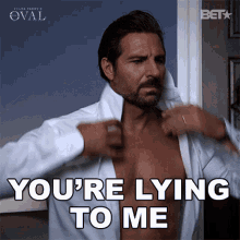 Youre Lying To Me Hunter Franklin GIF - Youre Lying To Me Hunter Franklin The Oval GIFs