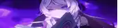 a girl with white hair and purple eyes is holding a book in her hands .