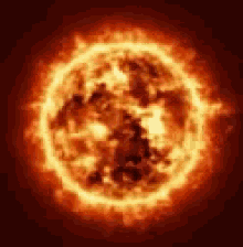 hot solar flare sun