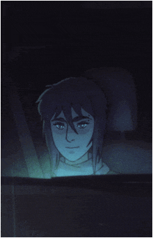 a drawing of a person sitting in a car