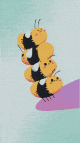a bunch of bees are sitting on top of each other