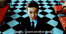 Daddy, I Want Another Pony - Brat GIF - Brat Charlie And The Chocolate Factory GIFs