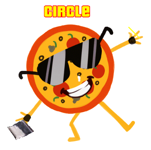 Circle Pizza Sticker - Circle Pizza Snot Stickers