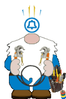 Gnome Utility Lineman Sticker - Gnome Utility Lineman Stickers