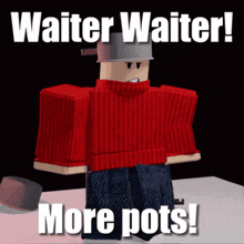 Roblox Waiter GIF - Roblox Waiter Waiter Waiter GIFs