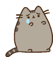 Fat Cat Sticker - Fat Cat Crying Stickers